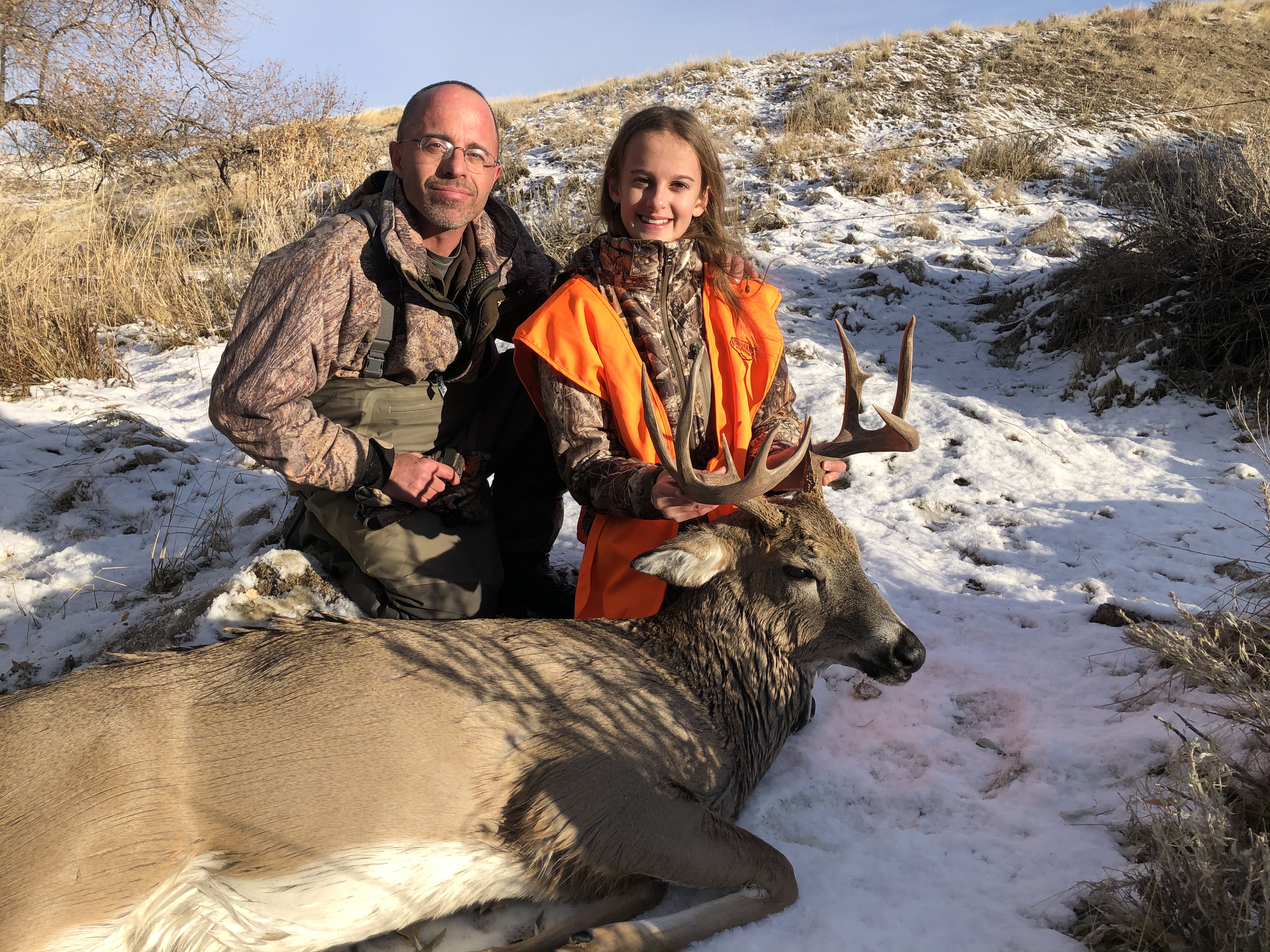 Cami with Whitetail Deer